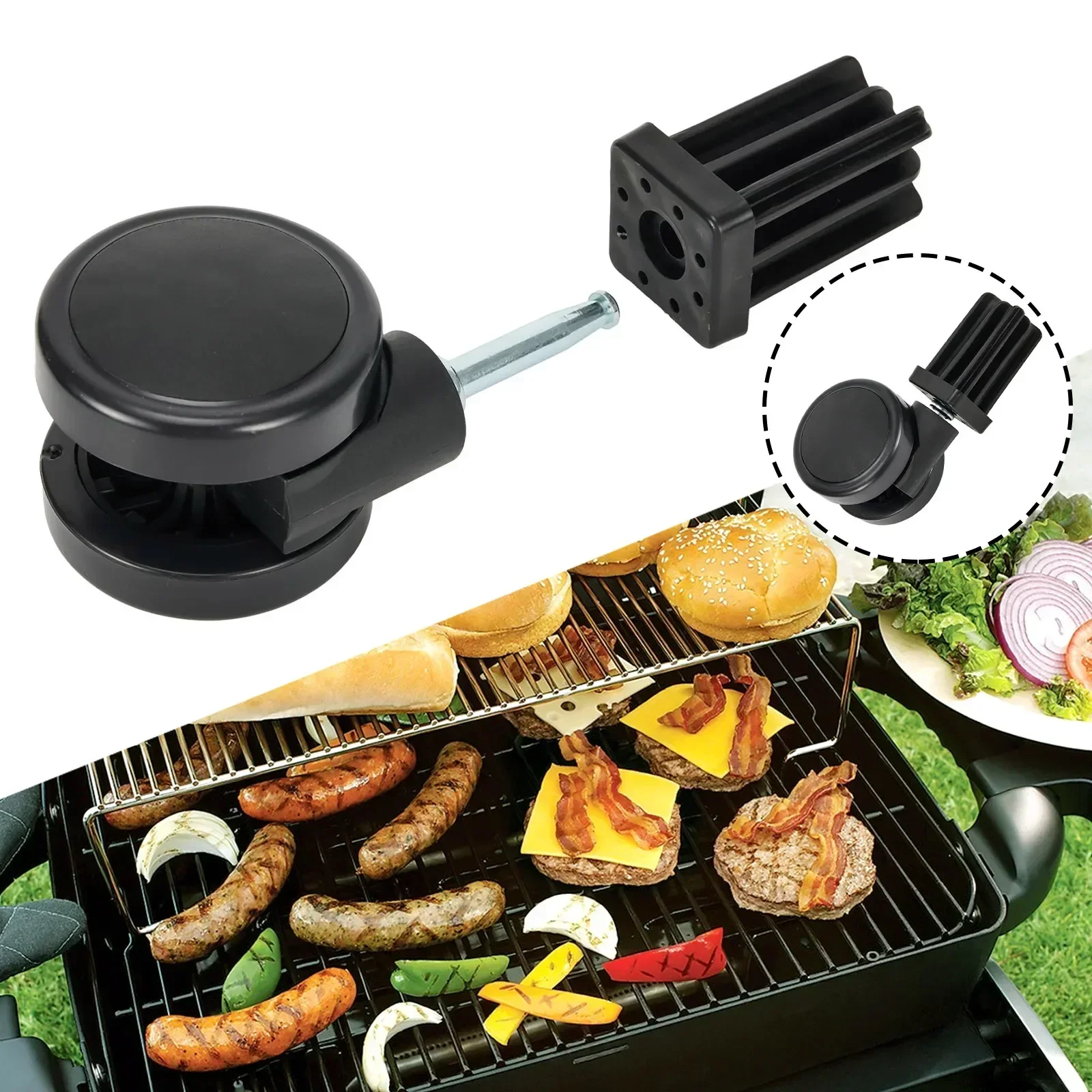 Roulettes De Rechange Pour Barbecue Weber Genesis, Summit - Avec Système De Verrouillage - Réf 6414 - 2