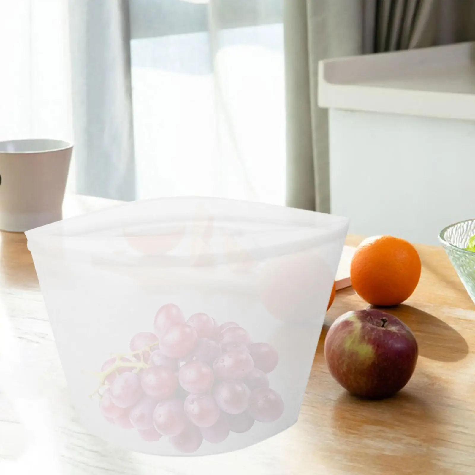 Silicone Food Storage Bag Reusable Sturdy Sealing Bag Practical Grain Sealed Bag for Refrigerator Restaurant Home Kitchen Snacks