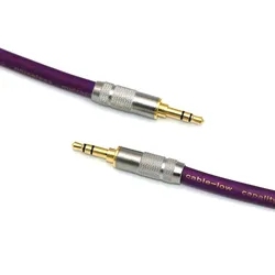 Premium Gold - Plated 3.5mm Audio Cable - 12m (SilverTRS Purple)