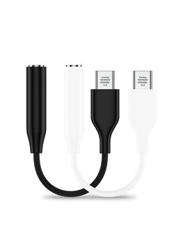 Оригинальный аудиокабель для наушников Samsung с разъемом USB Type-C и штекером 3,5 мм, AUX адаптер S22, S21 Ultra, S20FE, Note 20, a53, a73, Tab S8, S7, z, с откидной крышкой