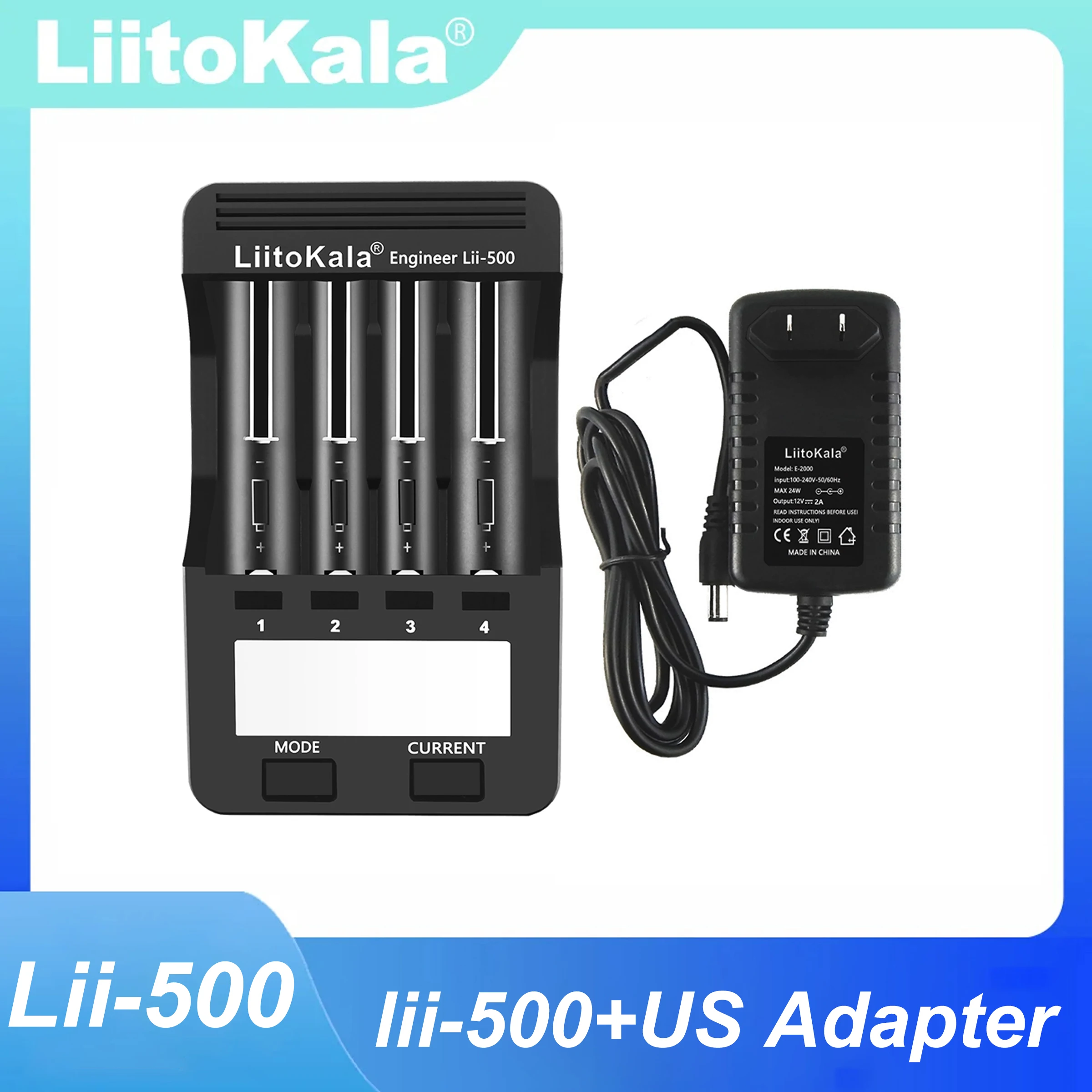 Liitokala Advanced NiMH Battery Charger with LCD Display