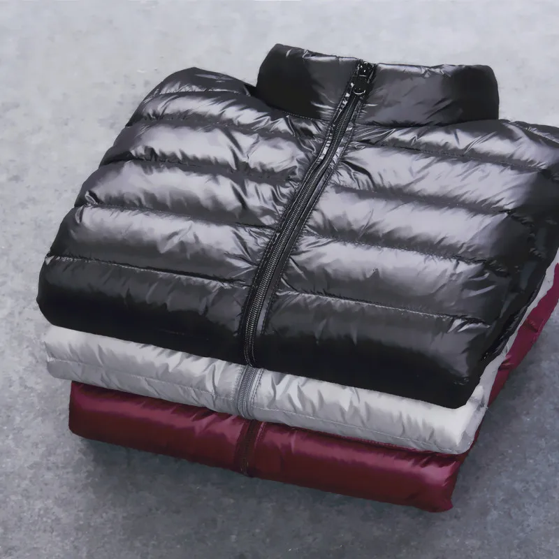 Men hooded lightweight down jacket autumn and winter 90% white duck down warm fashion jacket 8 colors