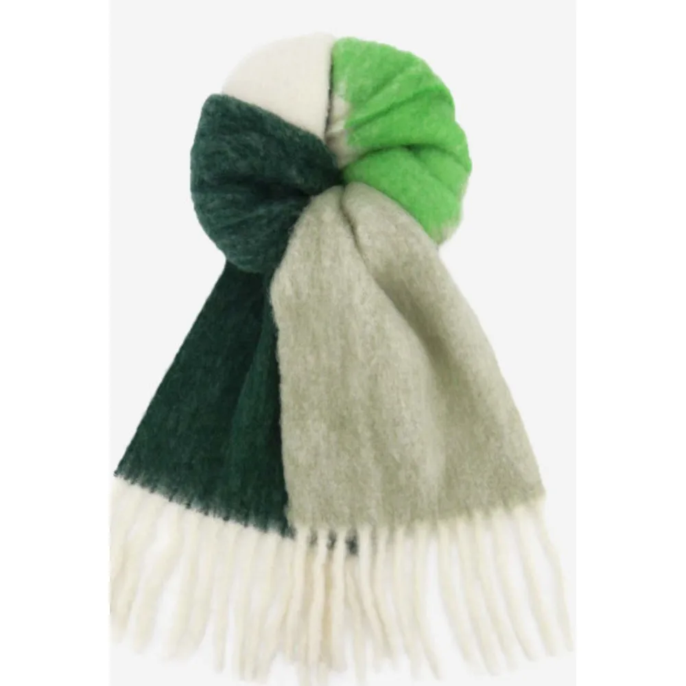 Sheep wool scarf thickened long women's simple men's autumn and winter high-end tassel shawl_voghion.com