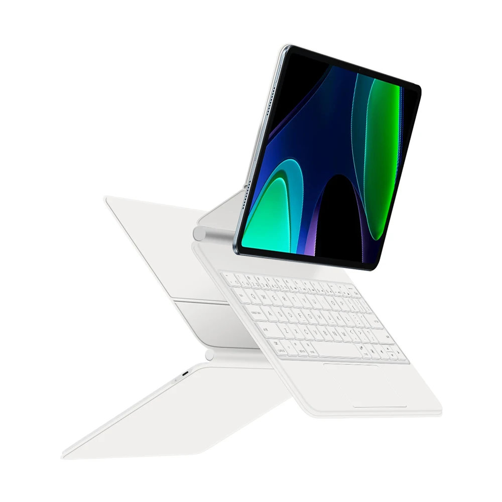 suporte ajustável, touchpad de luz de fundo,