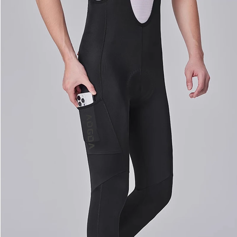 AOGDA Reflective Men's Cycling Bib Long Pants Spring Autumn Long Cycling Pants Bib Road Bike Tights