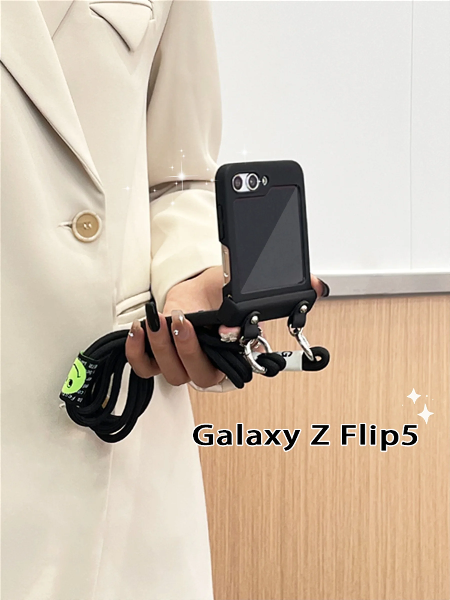 Luxury Korean Crossbody Lanyard Necklace Strap Case for Galaxy