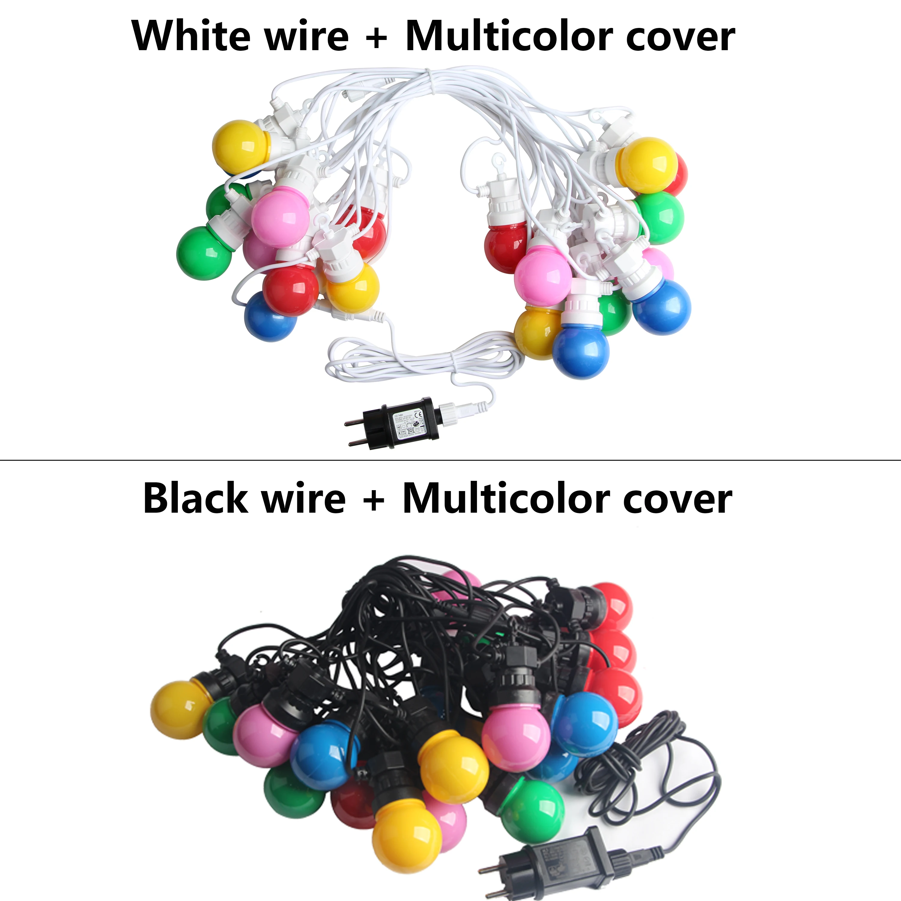 LED String Lights Decorative Lights String Lights LED Fairy Lights 10/20/30 Colorful Bulb Led String Lights Fairy Christmas Outdoor Waterproof Globe Wedding Party Decor Garland For Backyard Patio