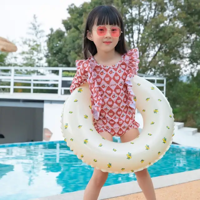 Inflatable Swimming Ring For Kids Adults Baby Pool Floats Ring Swimming Circle Summer Beach Party Ice Cream Pool Toys 4