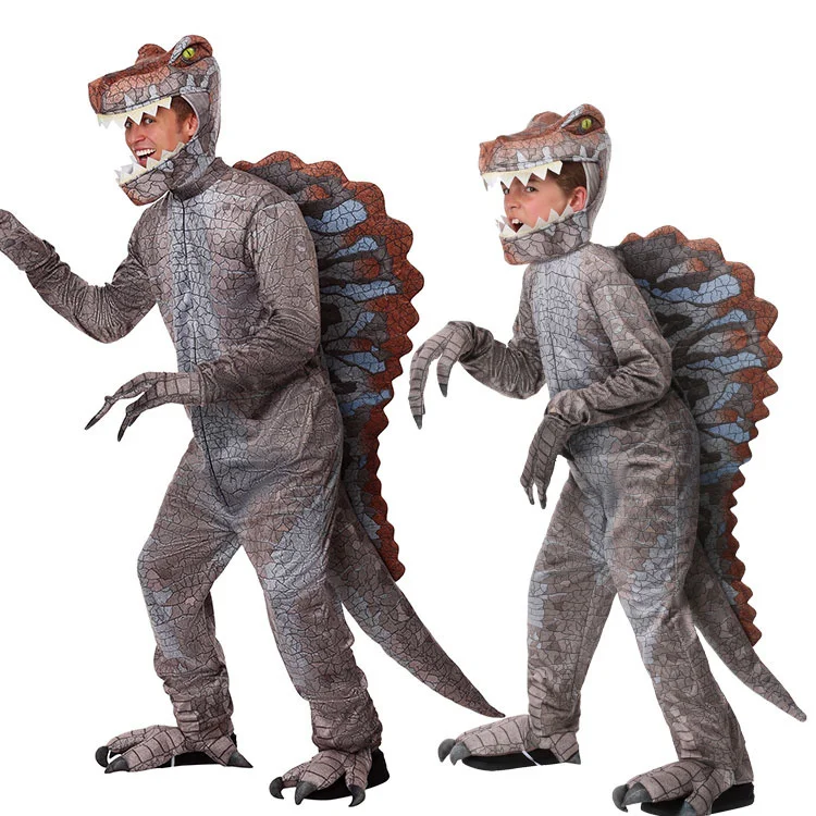 Halloween Carnival Stage Performance Bambini Adulti Jurassic Dinosaur Spinosauro Monster Tyrannosaurus Stage Costume