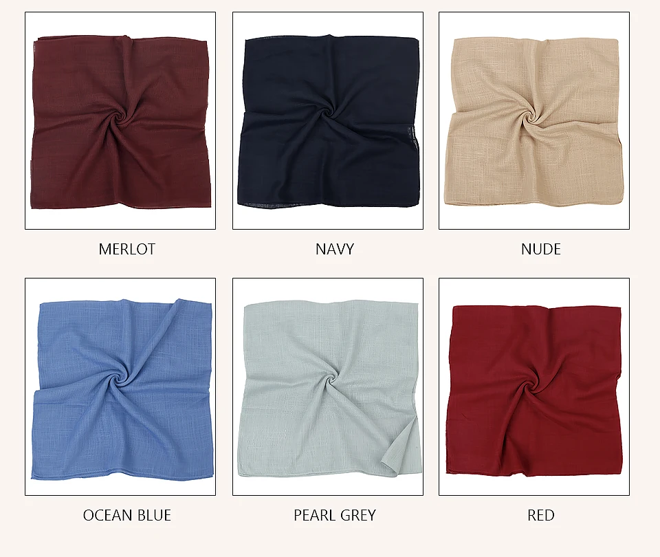 Sa58d168831d142ab8ec8de6fd9ccbea6o Geebro New Fashion Women Solid Color Scarf Headscarf Snood Neckerchief Female Foulard Padded Shawl Scarves Retro Head Neck Silk Mallzona