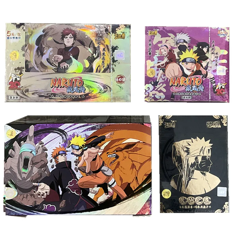 Original Kyou Anime Naruto Cards Capitolo Of The Array Box Aggiunto Se Ninja World Collection Cards Toy For Children Christmas Gift