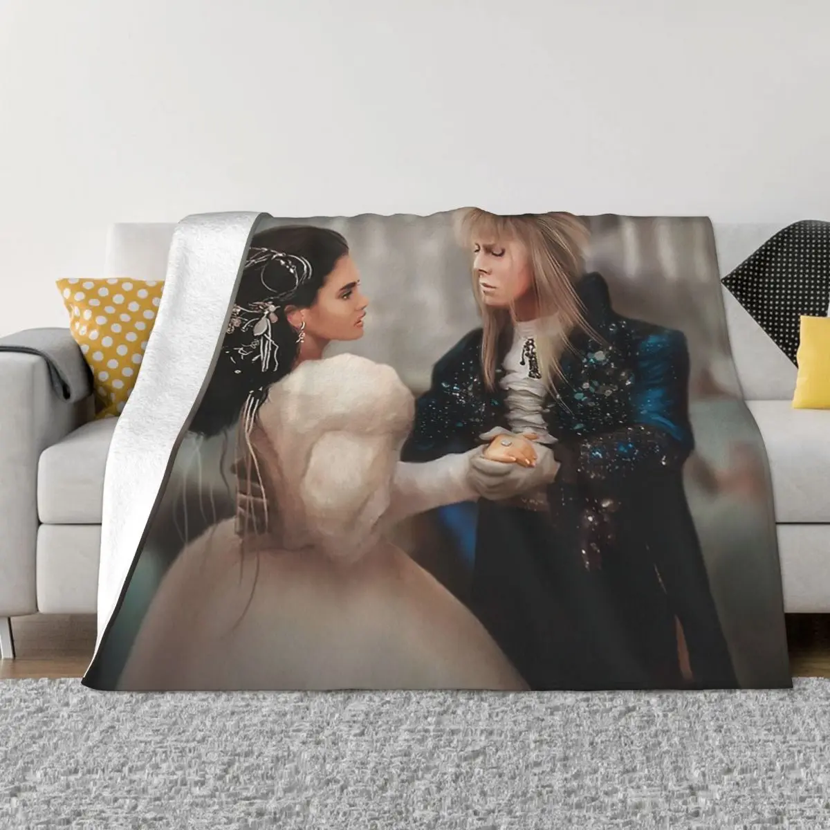 

Film Labyrinth Blankets Sofa Cover Velvet All Season Vintage Movie Multifunction Thin Throw Blanket for Home Office Rug Piece