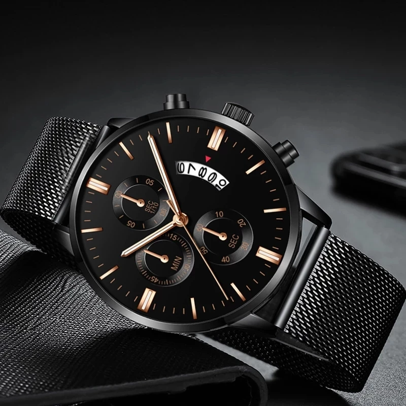 Рисунок 3 - Часы наручные мужские кварцевые с сетчатым браслетом