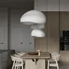 Nordic Minimalist Wabi Sabi Wind E27 Led Pendant Lights Dining Room Bar Loft Bedroom Home Decor Chandelier Hanging Lamp Fixture 5