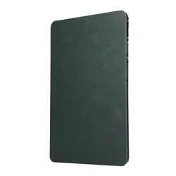 Elegant PU Leather Tablet Case with Soft TPU and Stylus Holder for iPad Air 13 2024 (Green)
