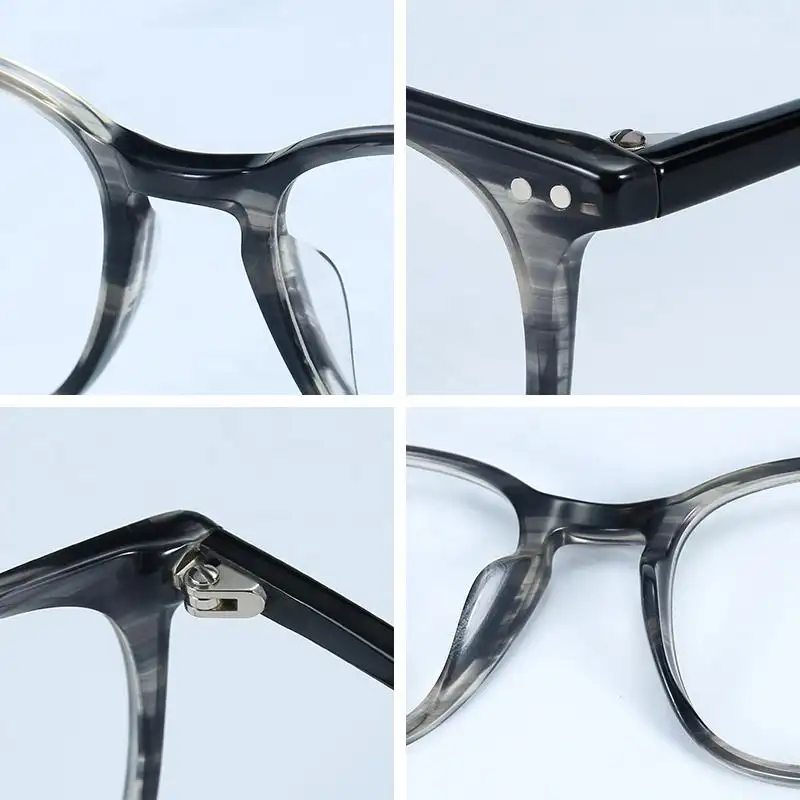 ZENOTTIC Casual Square Optical Prescription Eyeglasses Frames Unisex Ultralight Acetate All Day Comfort Spectacle Frame - Image 6