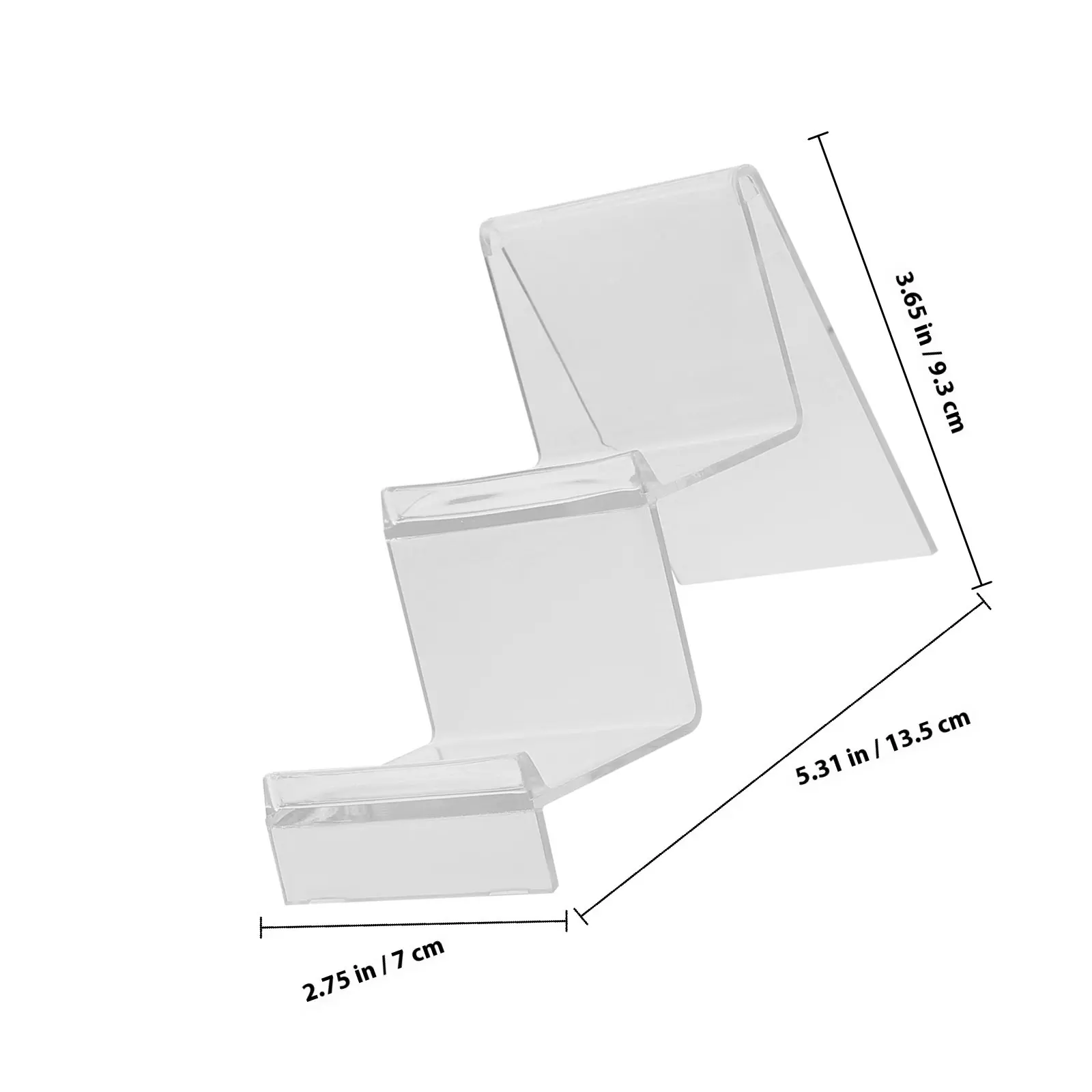 투명 아크릴 스타일 지갑 진열대 다층형 핸드백 홀더 스탠드 (쇼핑몰, 슈퍼마켓, 향수 정리대, 클러치 진열용)