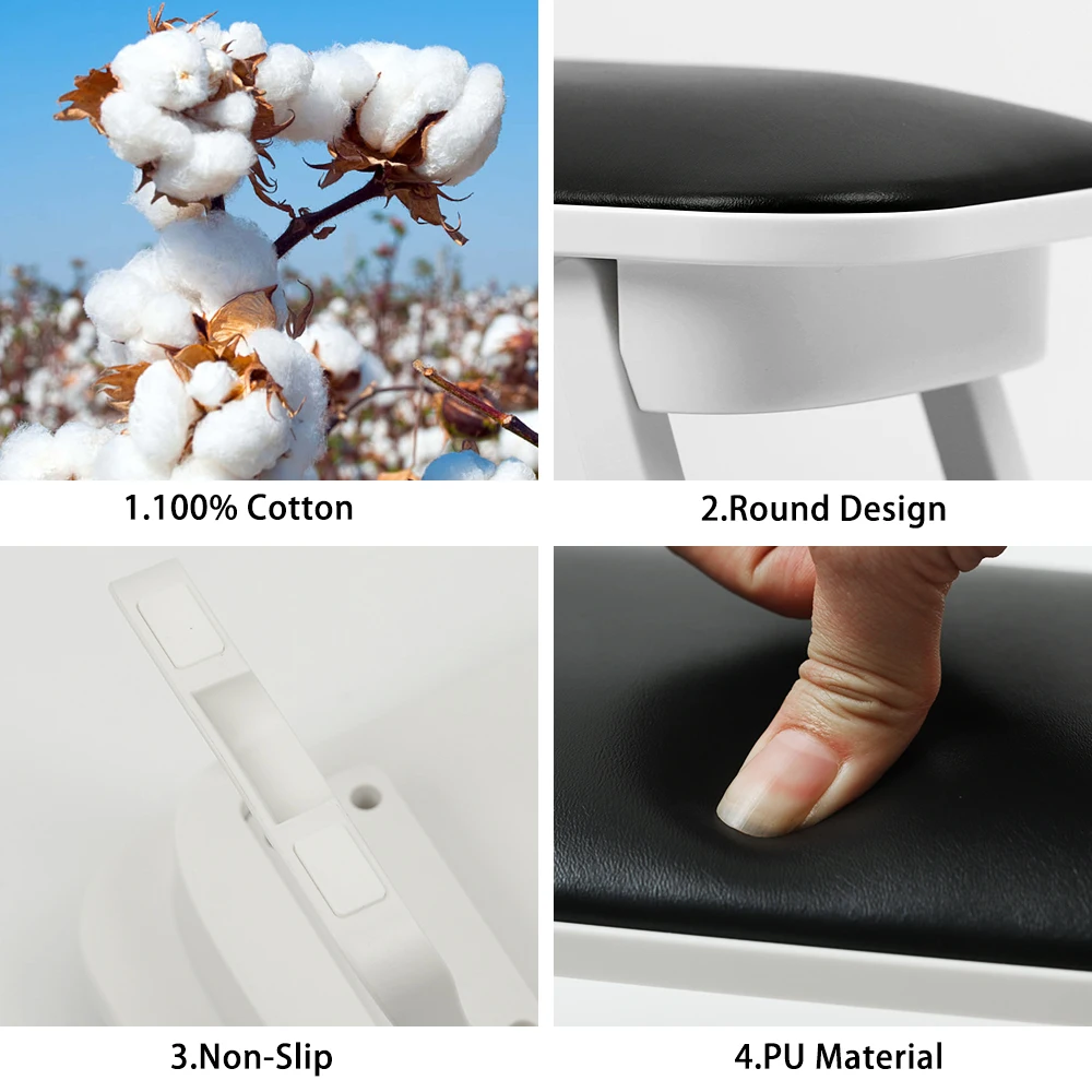 Big Size Folding PU Leather Hand Rest Pillow Nail Arm Rests Manicure Table Cushion Holder Nail Art Stand Nails Salon Tools 6