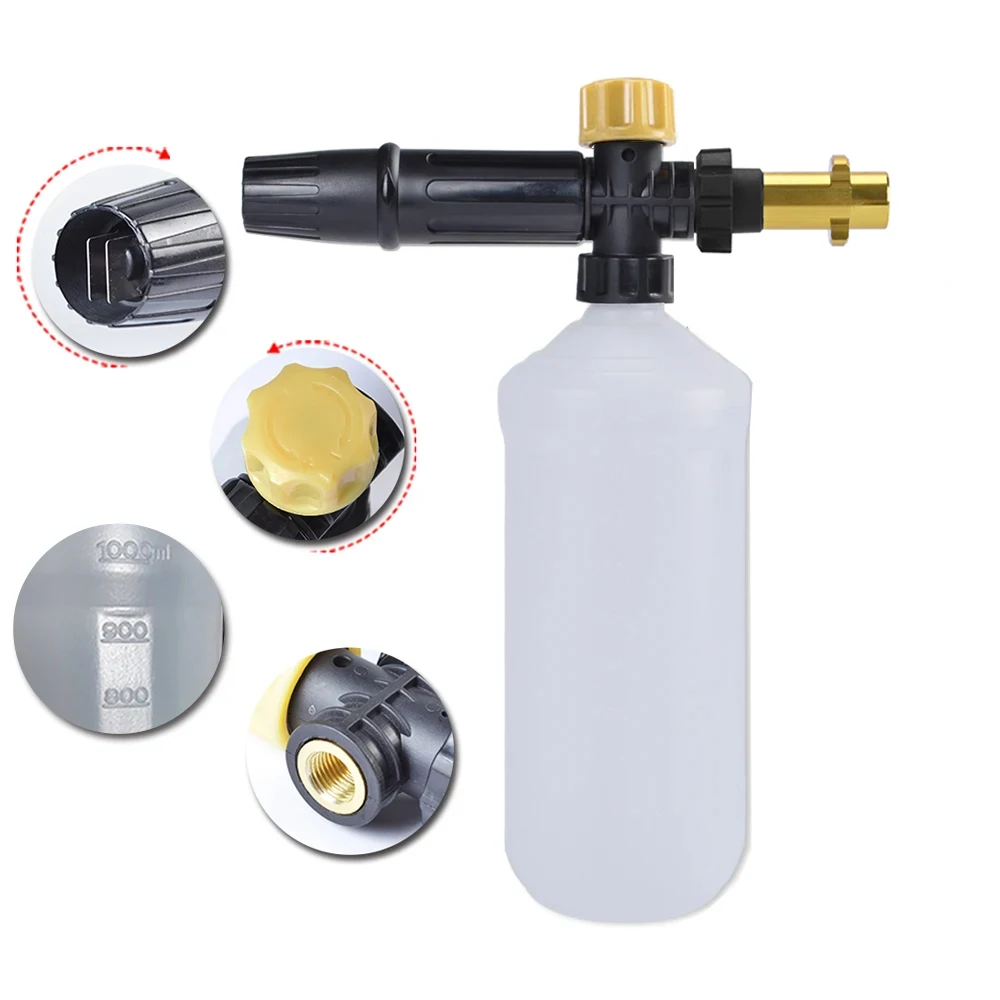 Pressure Washer Adjusable Foam Cannon Car Washer Snow Foam Lance High Pressure Soap Foamer Foam Generator Car Foam Cleaner Spray 2