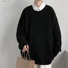 

Terrific Winter Sweater Anti-shrink Round Neck Warm Spring Sweater Men Sweater Student Sweater