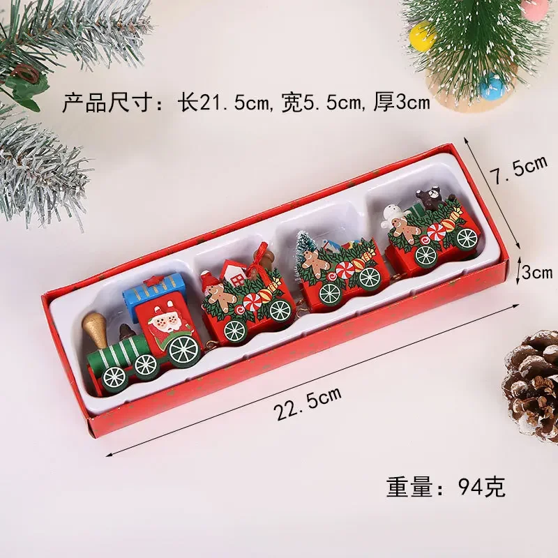 Festive Wooden Christmas Train Ornament - Creative Holiday Decor and Gifts