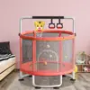 22564-06d288.jpg Kids Trampoline, High Bounce Cloth Adjustable Baby Toddler Trampoline, Widen U-shaped Base 440lbs Mini Trampoline With Swing