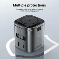 80W 6-in-1 Multifunctional GaN Desktop Charging Station Magnetic Wireless Charger  Fast Charging Cube For IPhone IWatch Samsung - Image 3