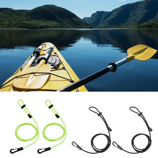 Kayak Paddle Leash Safety Rod Adjustable Canoe Paddle Fishing Rod