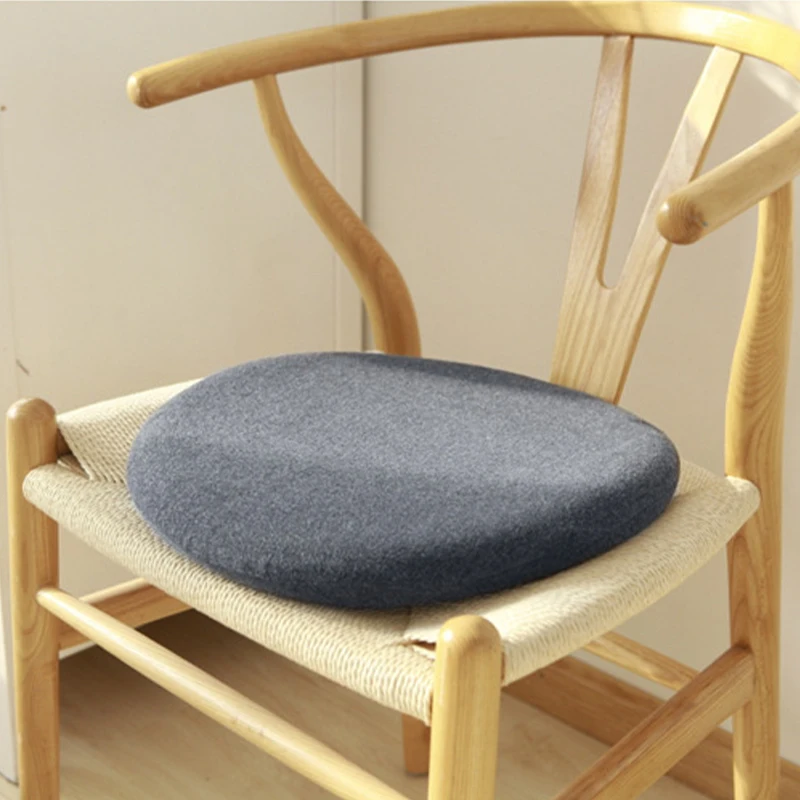 Chair Cushion Seat Cushion Memory Foam Suitable For All Seasons Round Shape Washable Comfortable To Sit On 35Cmx3.5Cm 3