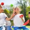 15PCS Reusable Sponge Water Balls Colorful  Adult Kids Sponge Water Bomb Splash Balloons Swimming Pool Summer Water Toy Games 6