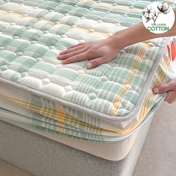 Protecteur de matelas 1 pièce de haute qualité – Housse de matelas antibactérienne, drap-housse hypoallergénique, convient à 5-28 cm de profondeur 1