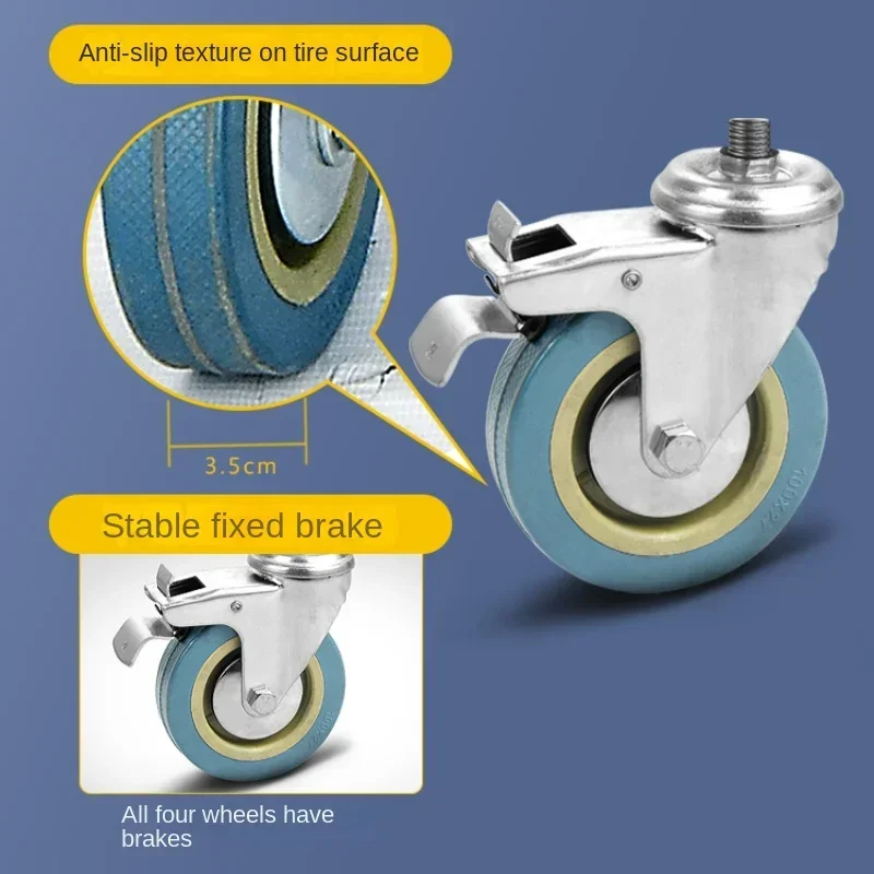 Multifunctional Shower Chair for Elderly, Dual-Purpose Toilet with Wheels, Commode Chair for Disabled Bathroom Use 4
