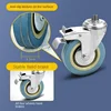 Multifunctional Shower Chair for Elderly, Dual-Purpose Toilet with Wheels, Commode Chair for Disabled Bathroom Use 4