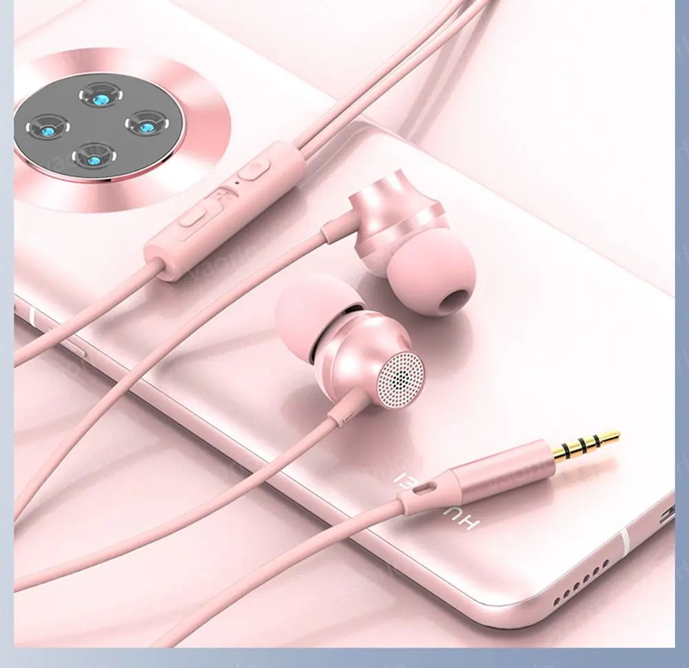 Digital Chip Wired Earphone 3.5mm AUX/Type C 9D HiFi Surround Heavy Bass In-Ear