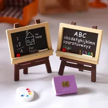 

Doll house easel Simulation household items Miniature scene accessories Gallery decoration ornaments toys for children