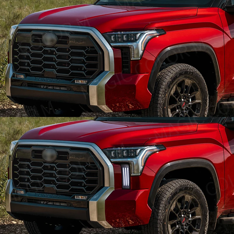 أضواء النهار الجري LED DRL لتويوتا تندرا 2022 2023...