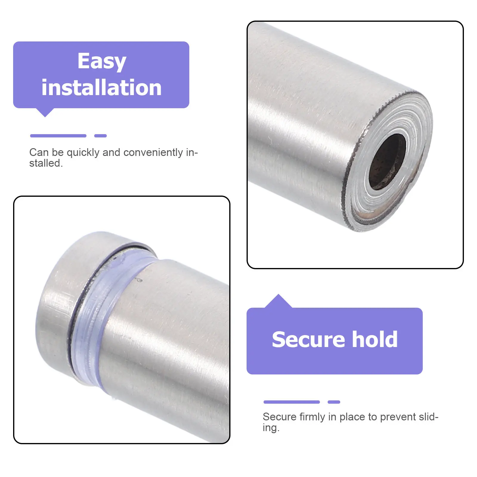 24개 스테인리스 스틸 스탠드오프 나사, 유리 아크릴 목재 벽 디스플레이 간판 설치용 광고 못, 스탠드오프 하드웨어