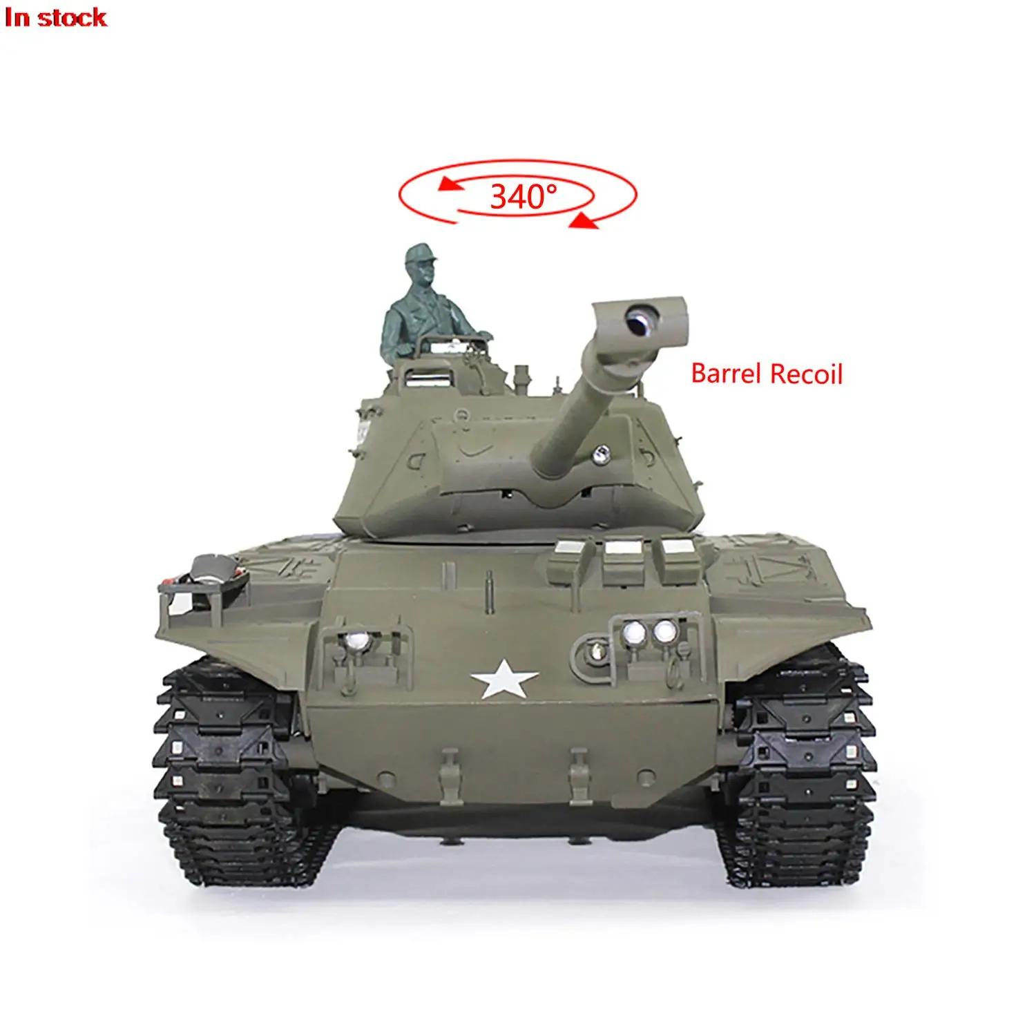 

HENG LONG 1/16 7.0 2.4Ghz Plastic Walker Bulldog RTR RC Tank 3839 Barrel Recoil Engine Proportion Smoke BB Shooting TH20335