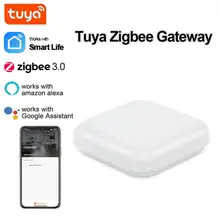 Tuya ZigBee Smart Gateway Hub Smart Home Bridge Smart Life APP Wireless Remote Controller Works With Alexa Google Home Wholesale