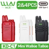 New WLN KD-C1 2/4PCS Mini Handy Portable  Walkie Talkie  UHF 400-470 Mhz KD-C1T  Ham Radio Type-C Charging Mi-Ni Walkie Talkie 1