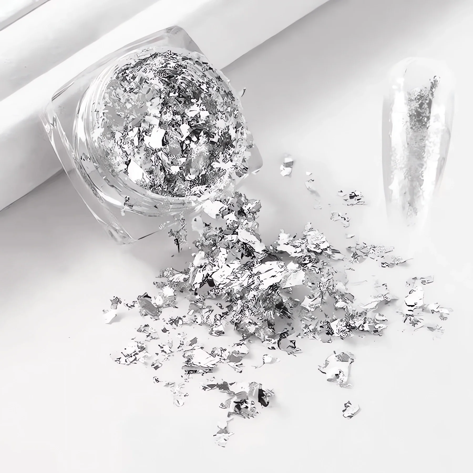 Gold Silver Bronze Foil Paper Irregular Aluminum Sticker Flakes Glitter Handmade Epoxy Resin Decor Candle Making Supplies