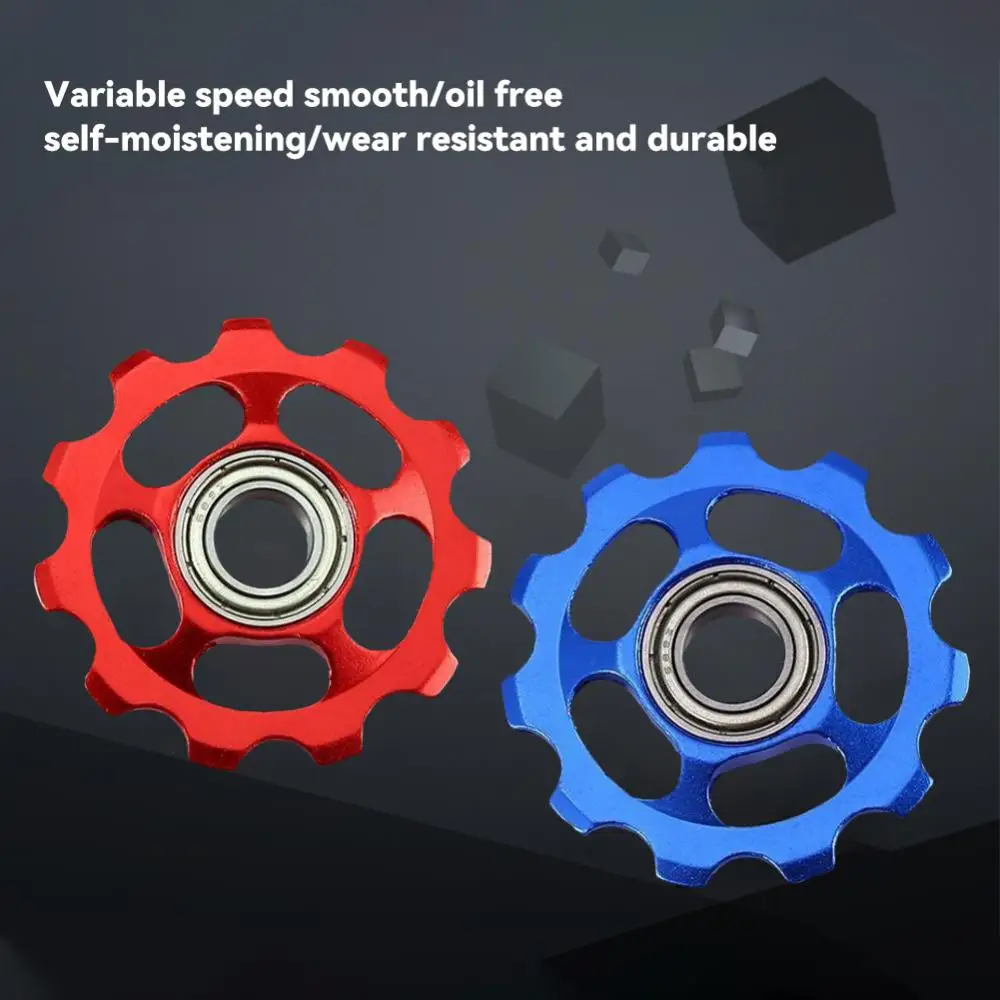 Mountain Road Bike Cuscinetto Posteriore Deragliatore 10T 11T 13T Puleggia In Acciaio Rullo Folle Cuscinetto Jockey Wheel Parts