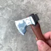 6.2 Inch / 8.3 Inch Felling Axe Stainless Steel Blade Sandalwood Handle Fixed Blade Logging Knife Outdoor Axe Camping Survival 3