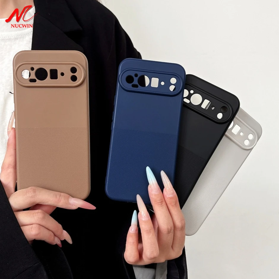 Luxury Geometric Dot Matrix Shockproof Matte Bumper Case
