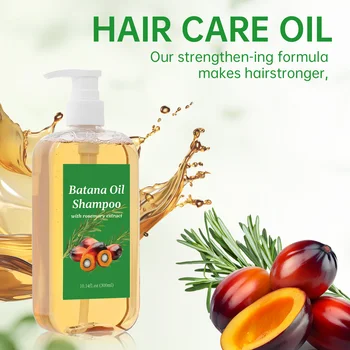 Shampoo all'olio di Batana con estratto di rosmarino per tutti i tipi di capelli | Prevenire la rottura e aumenta la lucentezza | 10,14 fl.oz (300ml