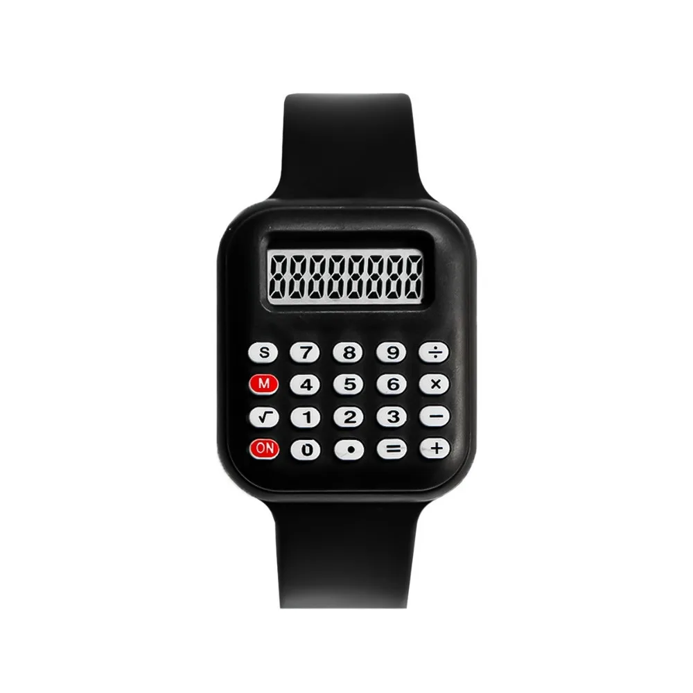 Portable Date Display Micro Calculator Watch Multifunctional Cartoon Electronic Digital Calculator Sports Electronic Watch