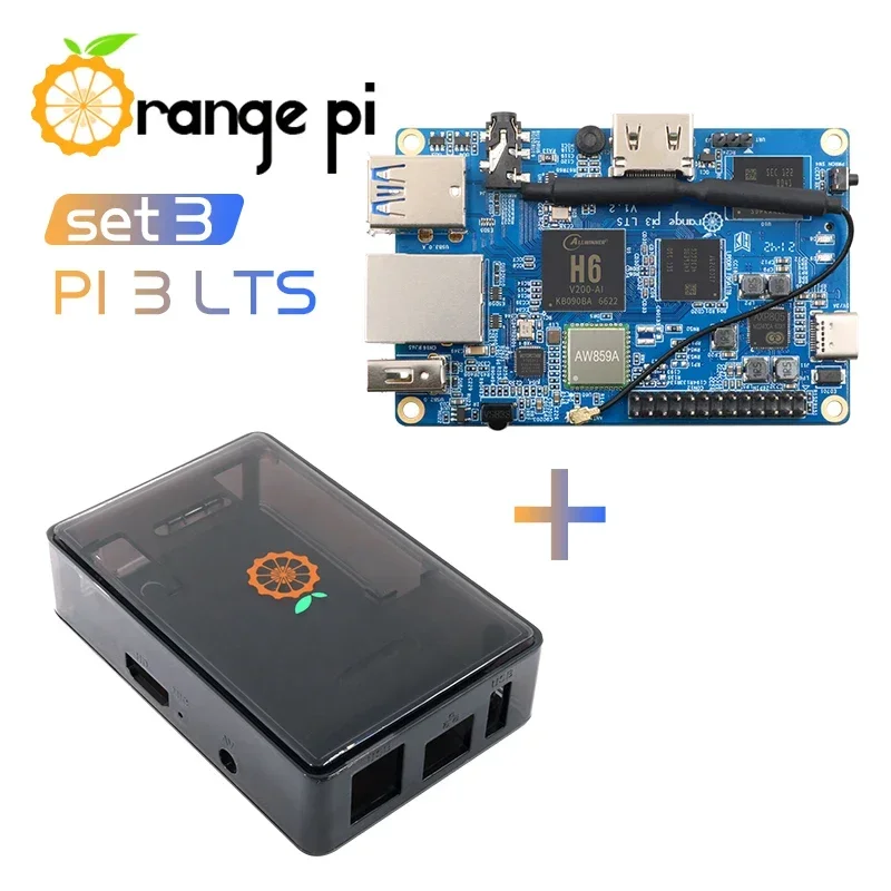 

Orange Pi 3 LTS+ABS Black Case,HDMI+WIFI+BT5.0,Open Source Board Computer,Run Android 9.0/ Ubuntu/ Debian OS