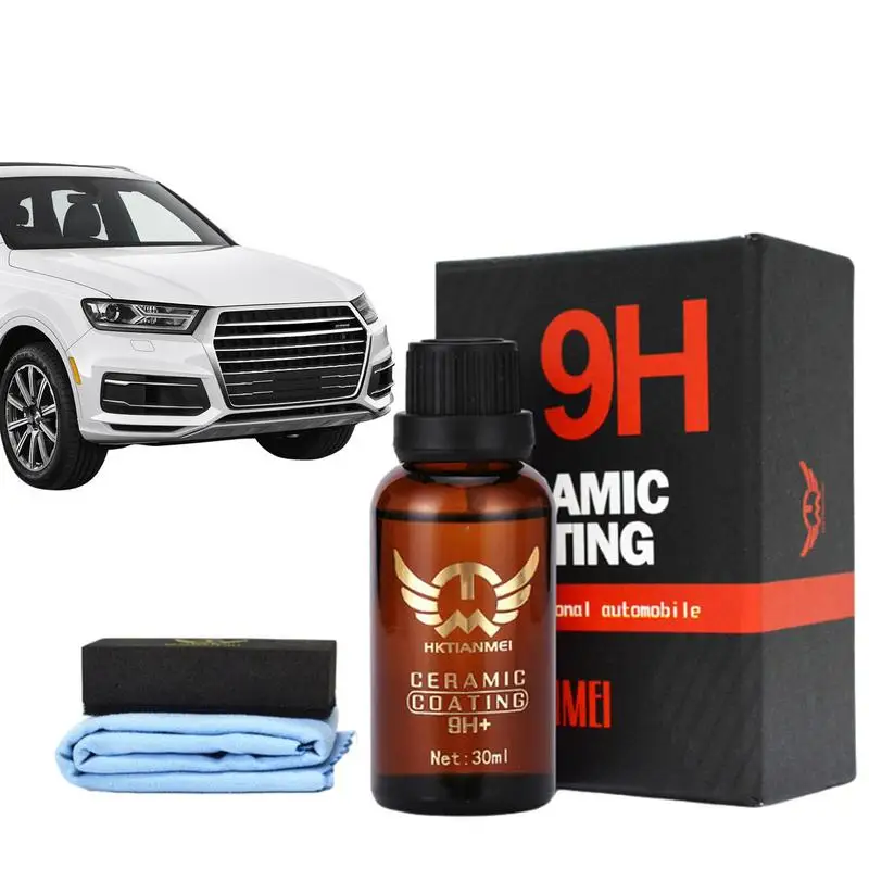 9H Ceramic Car Coating Liquid Car Coating Agent Nano Paint Care Hydrophobic Anti Scratch And Swirl Remover For Auto Detailing