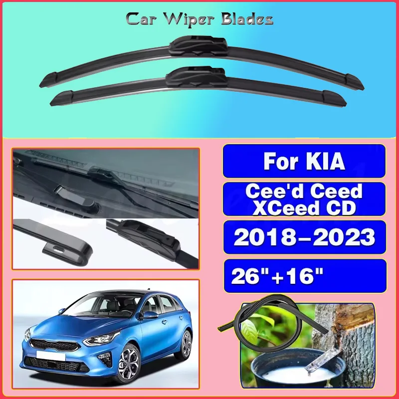 Kia Ceed  (ED) Estate 2009 - 2013 Aero Flat Wiper Blades