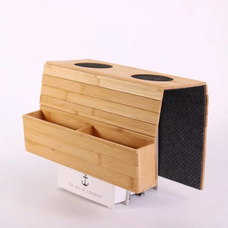 Couch Cup Tray Wooden Space Saving  Furniture Storage Tray Sofa armrest tray collapsible sofa wall table bamboo sofa arm support 6